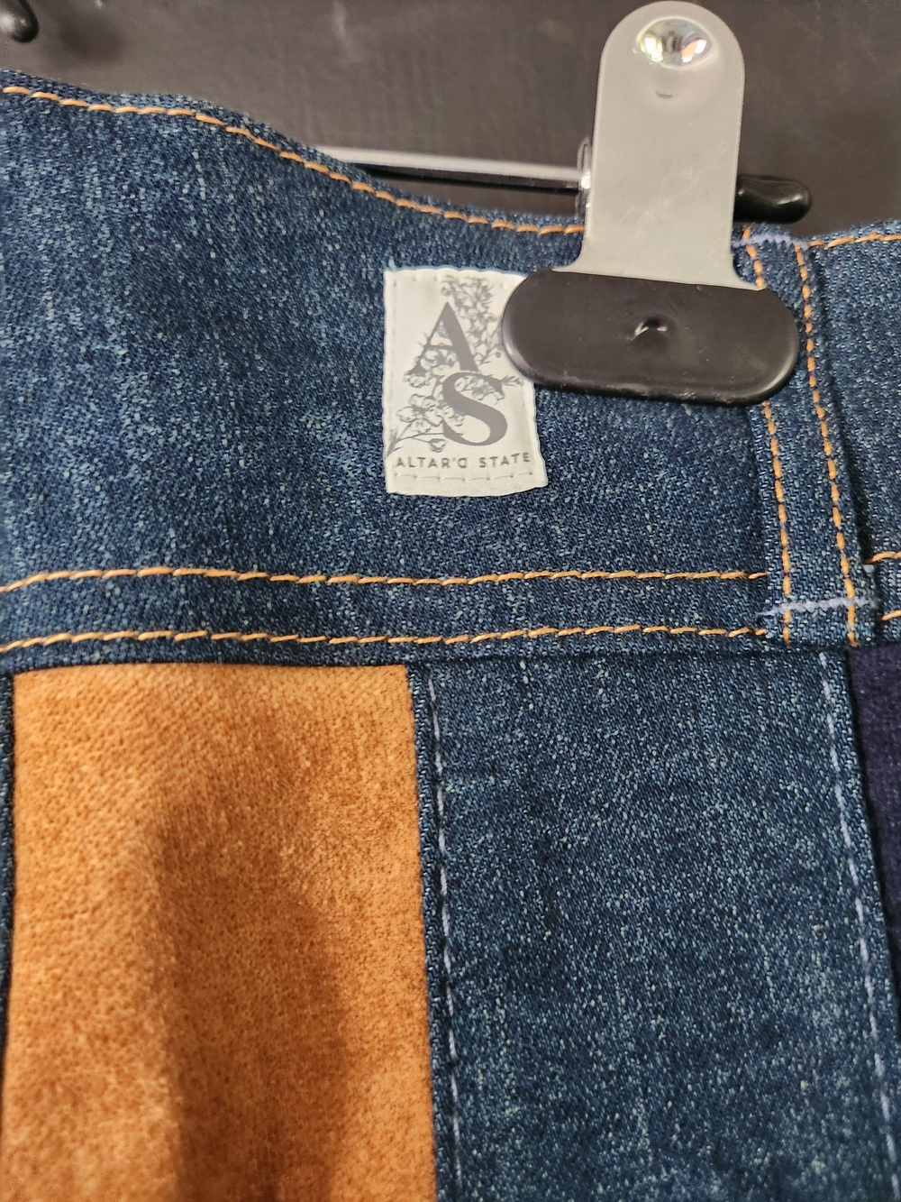 NWOT Altar'd State Flare Jeans Multi Colored Striped Bohemian Festival sz 25x31 - Picture 6 of 10